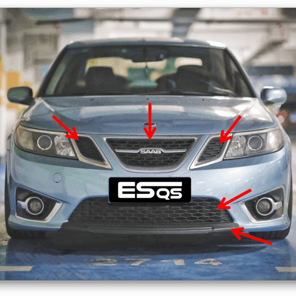 SAAB 9-3 Griffin honeycomb grill - spoiler kit
